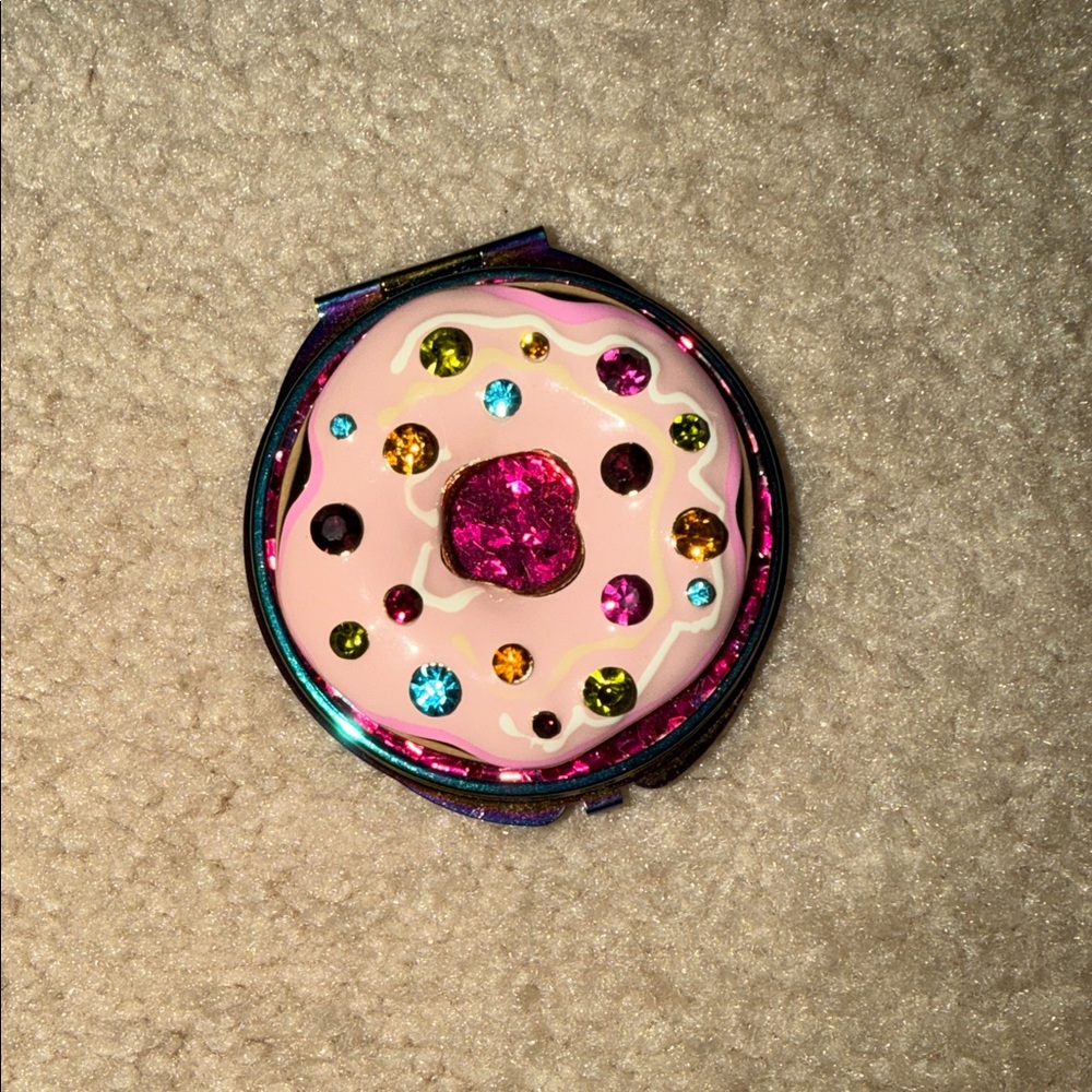 Betsey Johnson Donut mirror compact